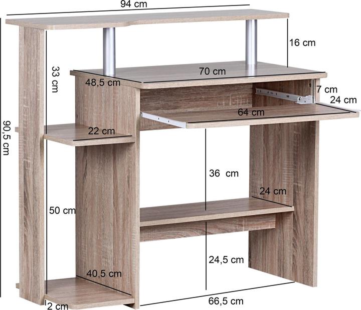 Produktbild Wohnling Dennis (48 x 94 x 90 cm)