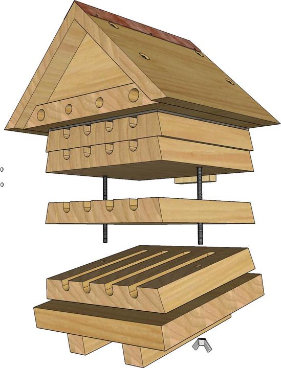Immagine prodotto Wildlife World Hotel per insetti Hotel per api solitarie, specie animale: insetti (Api)