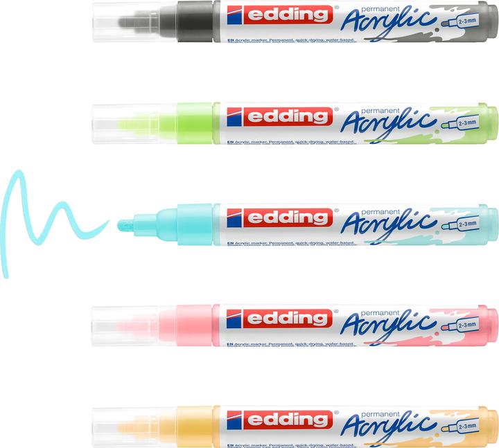 Produktbild Edding Acrylmarker 5100 Medium (Mehrfarbig, 3 mm, 5 x)