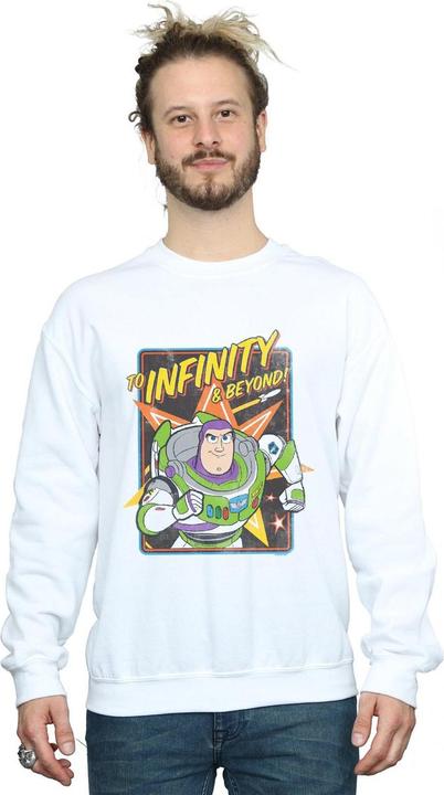 Actual product image Disney Mens Toy Story 4 Buzz To Infinity Sweatshirt (4XL)