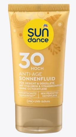 Immagine prodotto dm Sundance Sun Fluid Face Anti Age SPF 30, 50ml (Crema solare viso, SPF 30, 50 ml)