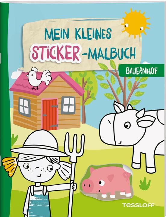 Actual product image Tessloff My little sticker colouring book. Farm