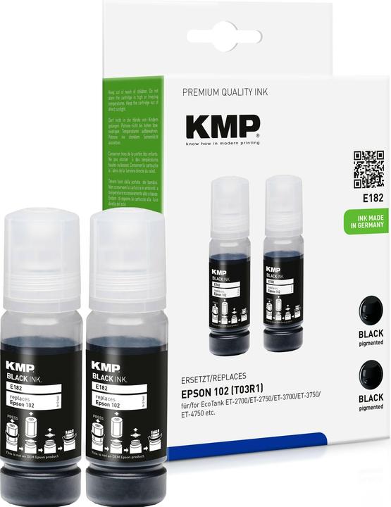 Immagine prodotto KMP DOUBLEPACK E182 - confezione da 2 - 70 ml - compatibile (FC)
