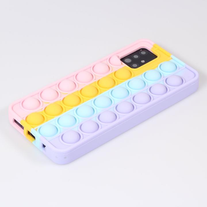 Produktbild PhoneLook Hülle Silikon Luftblasen Anti-Stress Regenbogen (Samsung Galaxy A52)