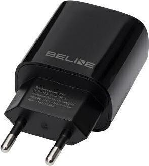 Actual product image Beline Ład. siec. 1x USB-C 20W czarna /black (only head) PD 3.0 BLNCB20 (20 W)