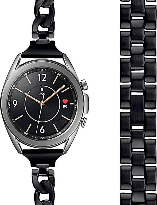 Image du produit Cover-Discount 20mm Bracelet en acier inoxydable noir (20 mm, Acier inoxydable, Galaxy Watch)