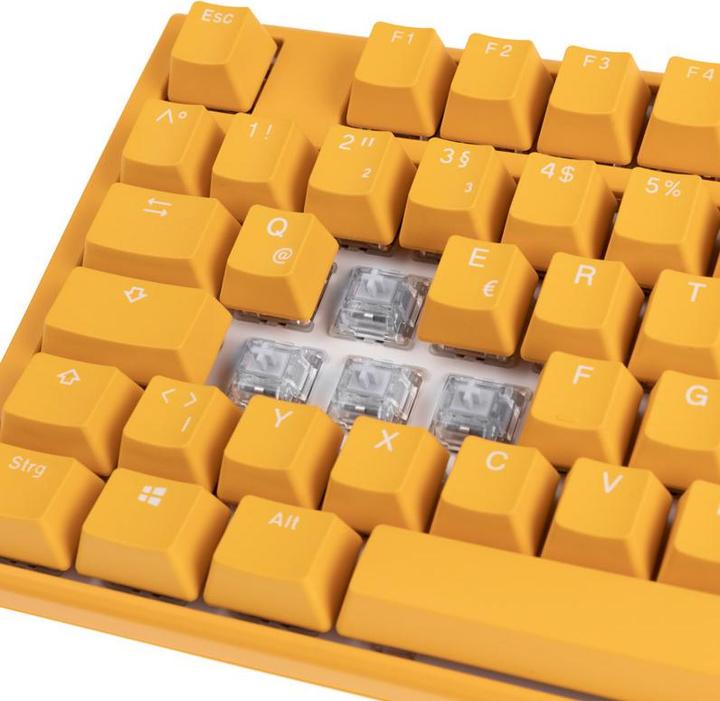 Produktbild Ducky One 3 Yellow TKL gaming keyboard, RGB LED - MX-Clear (DE, Kabelgebunden)