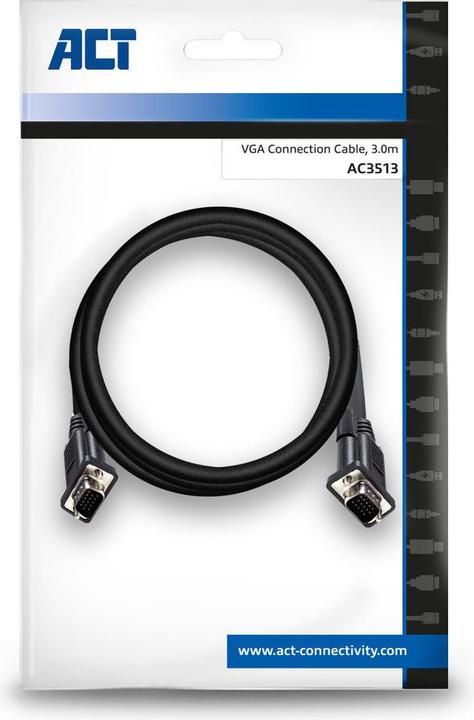 Immagine prodotto 3 metri di cavo VGA maschio - maschio (3 m, VGA)
