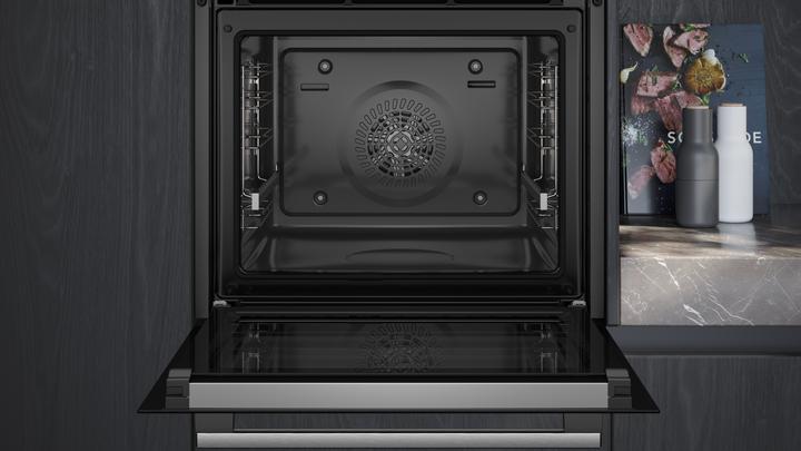 Produktbild Siemens iQ500, Einbau-Backofen mit Dampfunterstützung, 60 x 60 cm, Edelstahl, HR578GFS7F