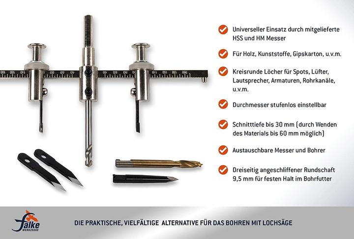Produktbild Falke Werkzeuge Kreisschneider FKS-H 200 (40-200mm)