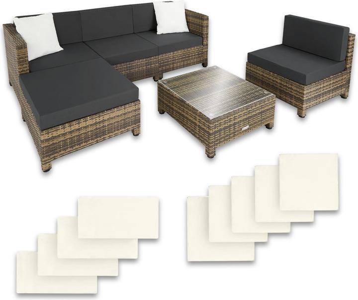 tectake Salon bas de jardin