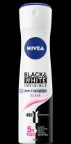 Produktbild NIVEA Black & White Invisible Clear (Spray, 150 ml)