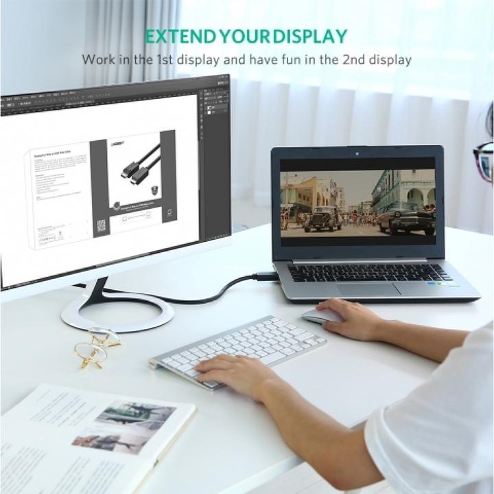 Immagine prodotto Ugreen Display Port – HDMI (Typ A) (1.50 m, DisplayPort, HDMI)
