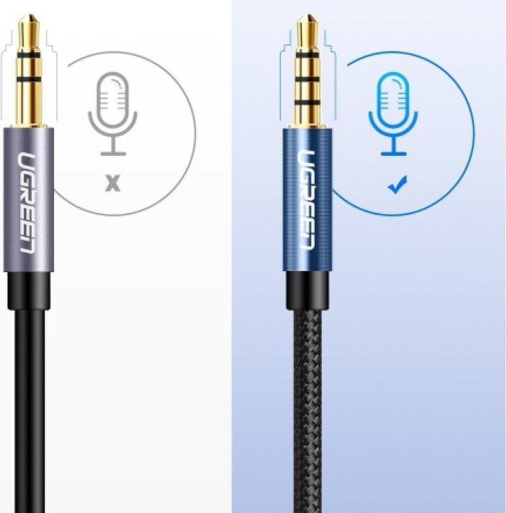 Produktbild Ugreen 3.5mm Klinke — 3.5mm Buchse (2 m, 3.5mm Klinke (AUX))