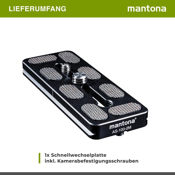 Produktbild mantona AS-100-2M (Stativ Schnellwechselplatte)
