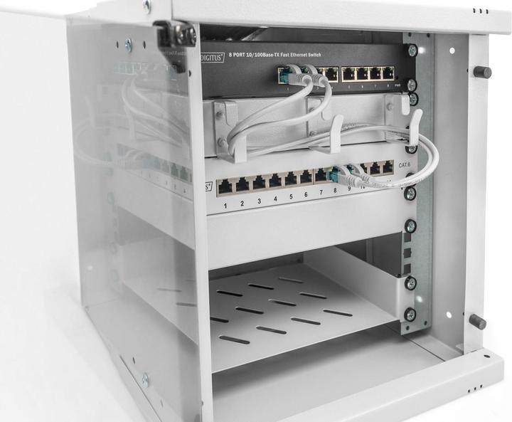 Produktbild Digitus 10" 6HE Wandgehäuse, SOHO PRO 324 x 316 x 298 mm, grau (6 HE, 10 Zoll Rack)