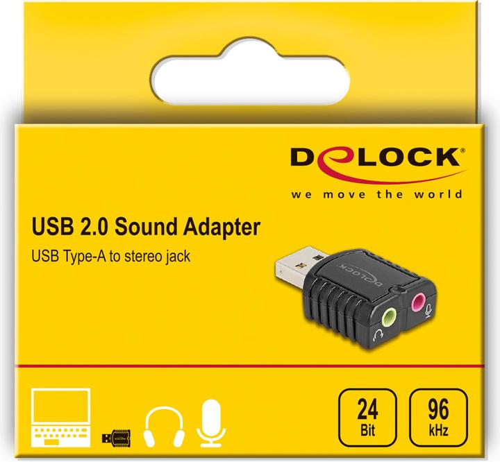 Produktbild Delock Externe USB Soundkarte 24 Bit / 96 kHz Plug & Play fü (USB)