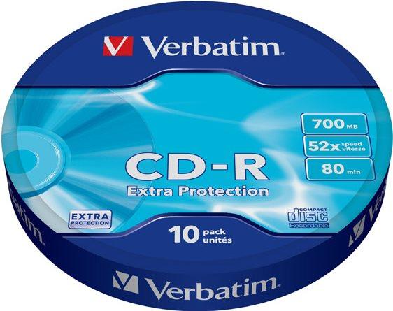 Produktbild Verbatim 10 x CD-R 700MB (80 Min) 52x (10 x)