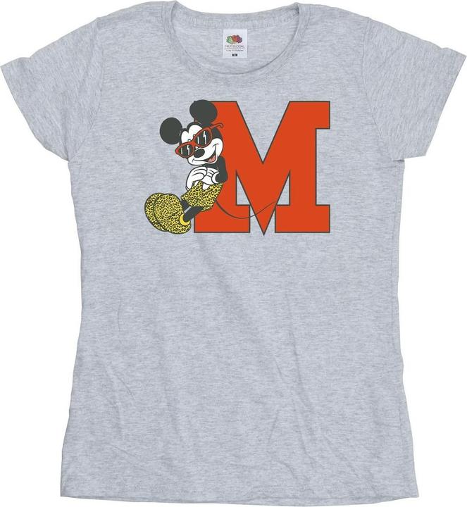Actual product image Disney Womens/Ladies Mickey Mouse Leopard Trousers Cotton T-Shirt (L)