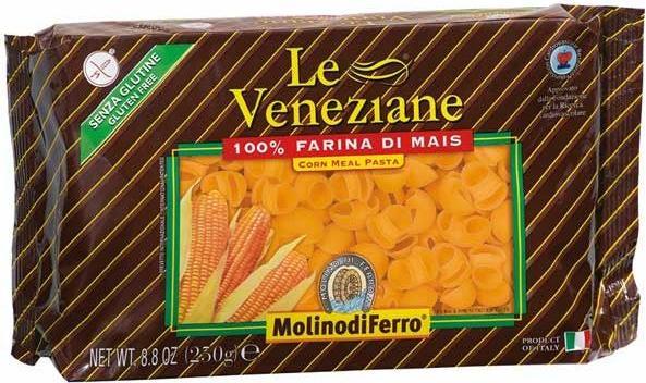 Produktbild Le Veneziane Teigwaren Pipe Rigate aus Mais glutenfrei (250 g)