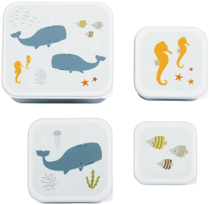 Produktbild A Little Lovely Company ALLC Lunch & Snackbox Ocean SBSEOC39