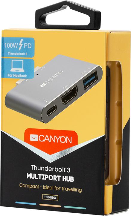 Actual product image Canyon Docking Station DS-1 (Thunderbolt, 3 Ports)