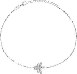 Brilio Silver - Delicate silver bee bracelet BRC27W