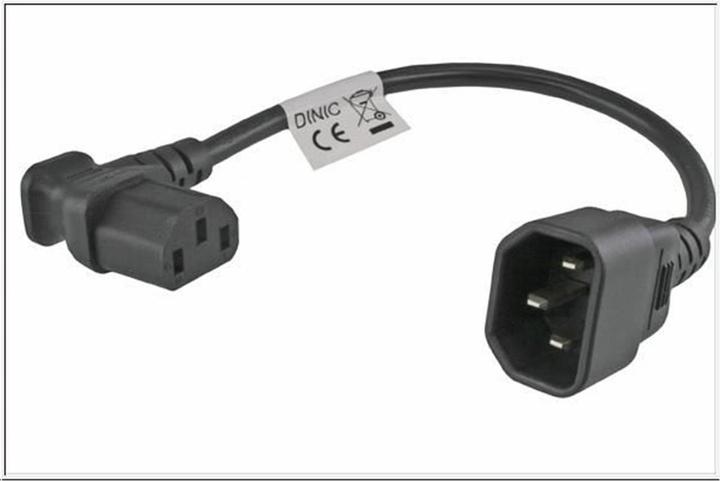 Produktbild MicroConnect Power adapter C13 C14 angled (0.30 m)