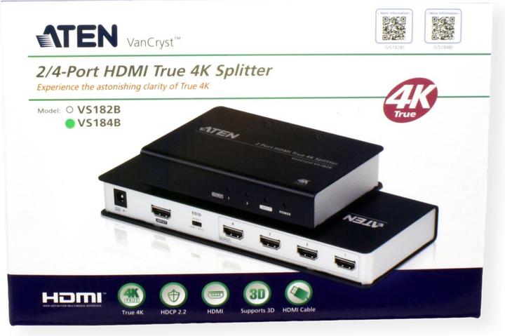 Immagine prodotto Aten VS184B Splitter HDMI 4Port 4K/2K
