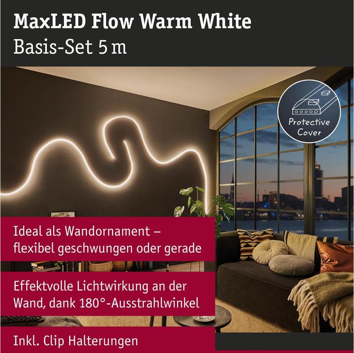 Actual product image Paulmann MaxLED Flow Stripe Set (Warm white, 500 cm, Indoor)