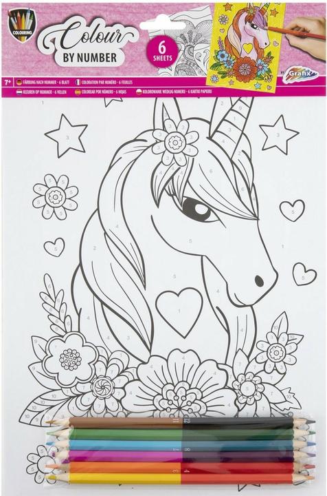 Image du produit Grafix Peinture par numéros A4 - Licorne