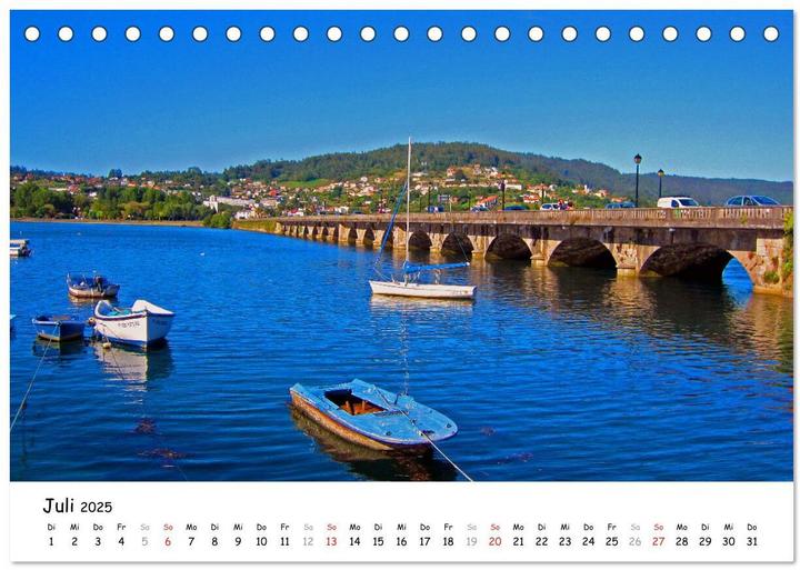 Produktbild Jakobsweg - Camino Ingles (Tischkalender 2025 DIN A5 quer), Monatskalender (A5, Deutsch)