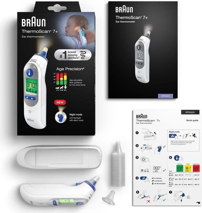 Actual product image Braun ThermoScan 7+ (Ear)