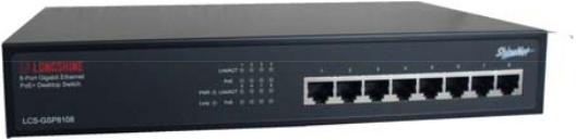 Longshine Switch 8x GE GSP8108 PoE+ 802.3af/at (8 Ports)
