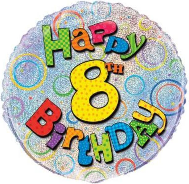 Image du produit Unique Party 8 Ballon Foil Anniversaire