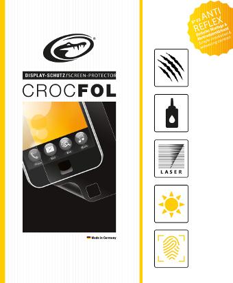 Crocfol Antireflet (1 pièce(s), iPad 2012 (3ème gène), iPad 2012 (4e gène))