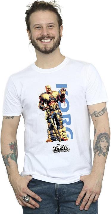 Image du produit - T-shirt THOR LOVE AND THUNDER KORG WAVE - Homme (M)