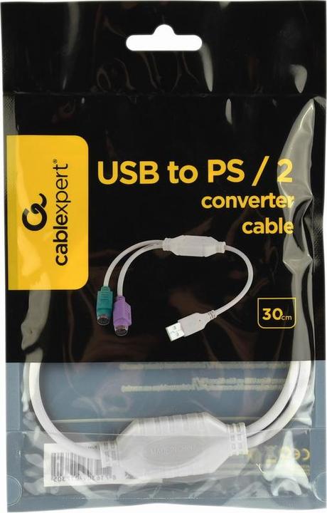 Actual product image Gembird UAPS12 Keyboard / Mouse Adapter (0.30 m, USB 1.1)
