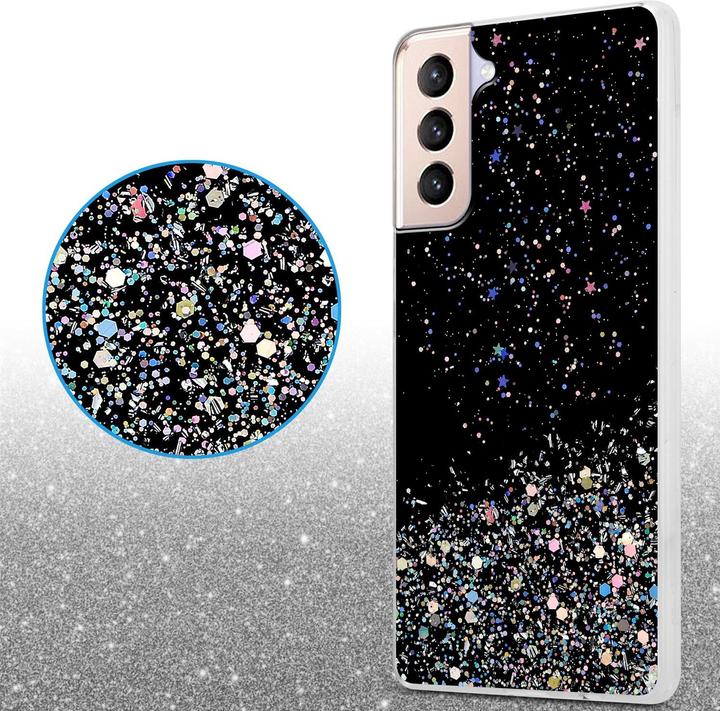 Actual product image Cadorabo TPU cover sparkling glitter (Samsung Galaxy S21+)
