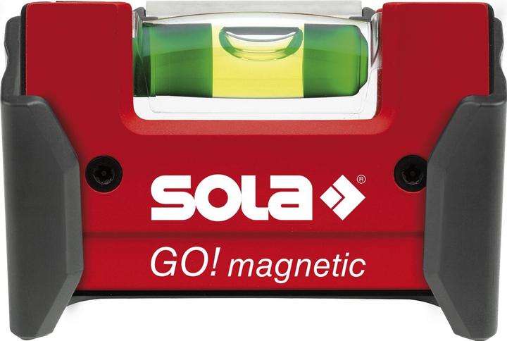 Produktbild MGA Sola GO! magnetic CLIP - Mini-Wasserwaage magnetisch aus glasfaserverstärktem Kunststoff - Magnet-Wa (7.50 cm)