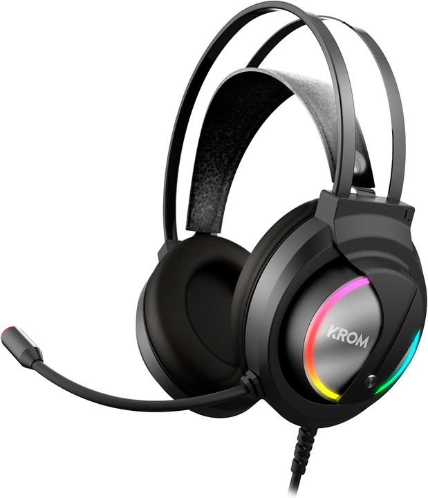 Immagine prodotto Krom Cuffie Kappa Wired Headband Gaming Black (NXKAPPA) (Cablato)