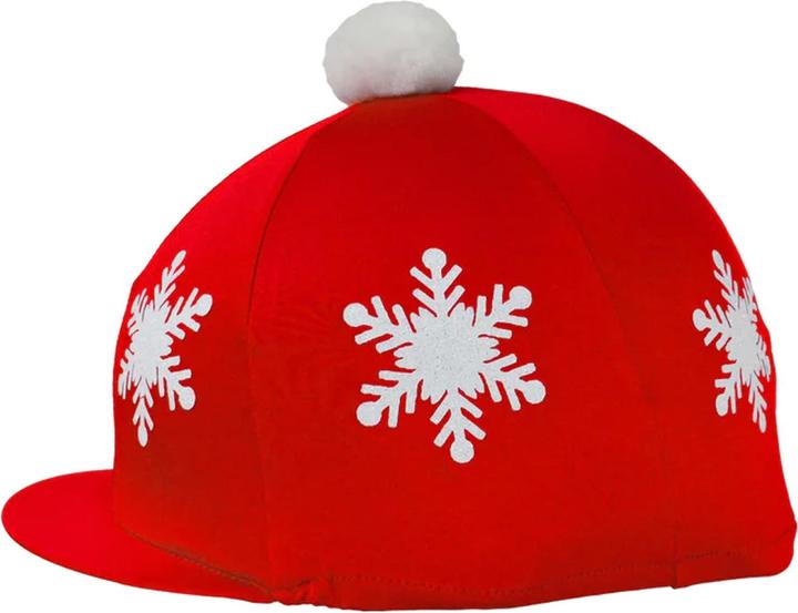 Actual product image Hy Fashion Snowflake Helmet Cover Bobble (One size)