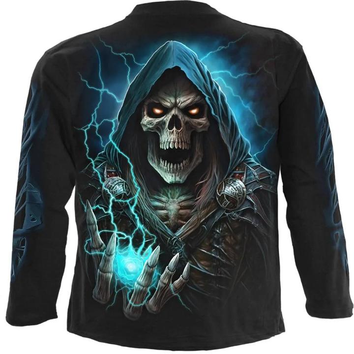 Actual product image Spiral Unisex Adult Dead Metal Long-Sleeved T-Shirt (L)