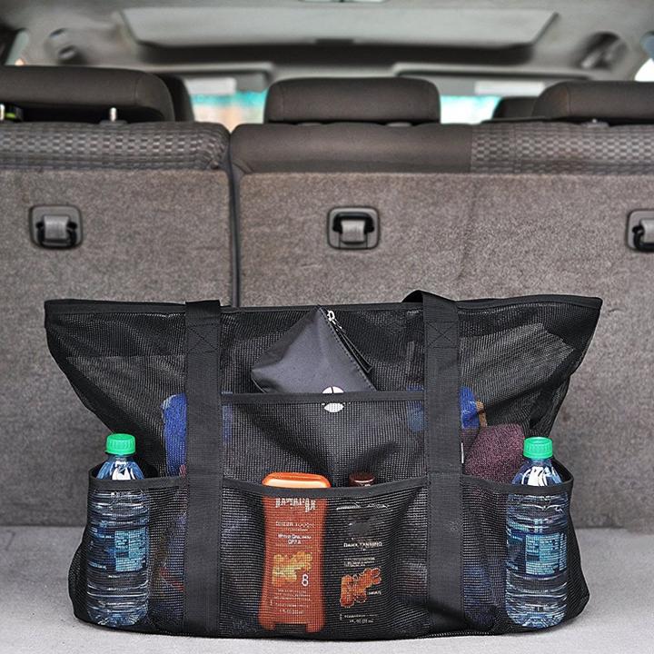 Immagine prodotto Cover-Discount Borsa da spiaggia in rete senza sabbia Borsa da bagno Rete per riporre gli oggetti