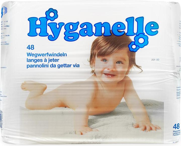 Actual product image Hyganelle Eco nappies (One size, Pack, 48 Piece)