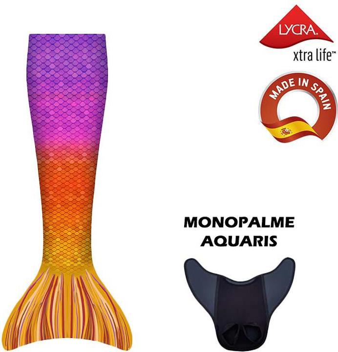 Image du produit Kuaki Mermaids Déguisement queue de sirène avec monopalme aquaris