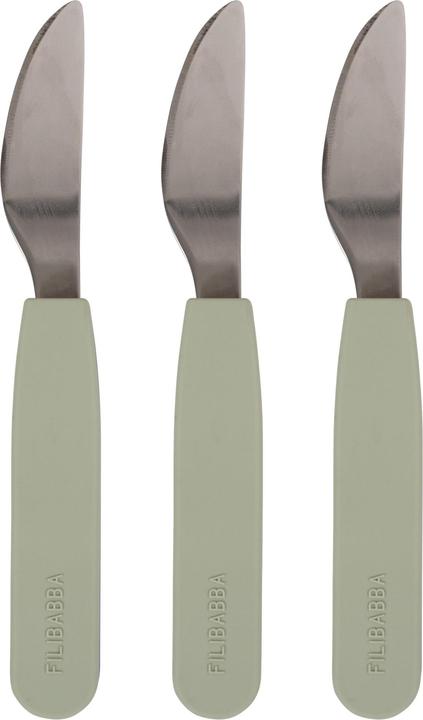 Image du produit Filibabba Pack de 3 couteaux en silicone - Green