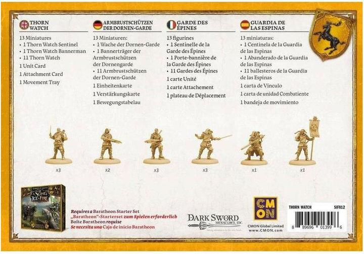 Actual product image Cmon CMND0174 - A Song of Ice & Fire Thorn Watch (Crossbowmen of the Thorn Guard), Miniature