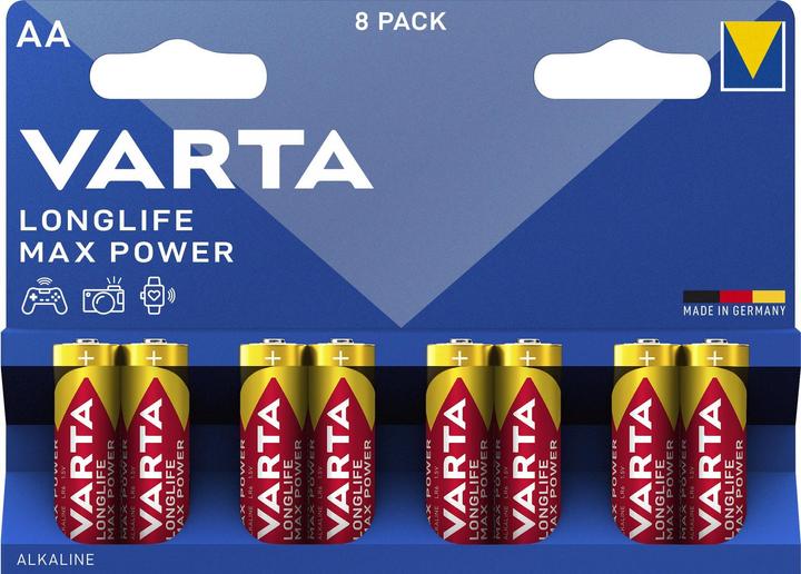Produktbild Varta Longlife Max Power (8 Stk., AA, 2980 mAh)