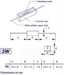 Image du produit Velleman Résistance 5W 1K